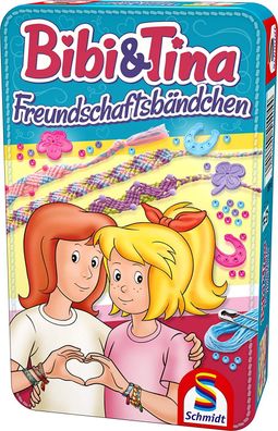 Bibi & Tina Freundschaftsbändchen Mitbringspiel in Metalldose