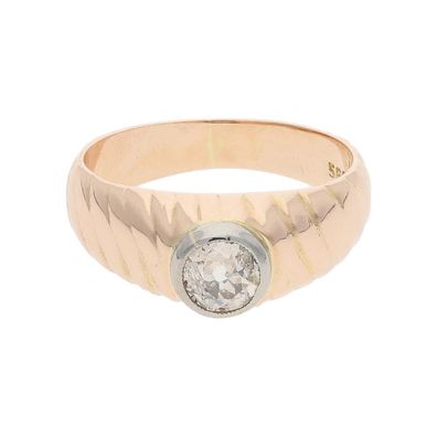 Ring Rotgold 585 Brillant Second Hand 25322490 getragen