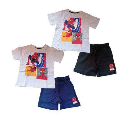 Kurzes Jungen-Bekleidungsset | "Spider-Man" | T-Shirt und Hose |