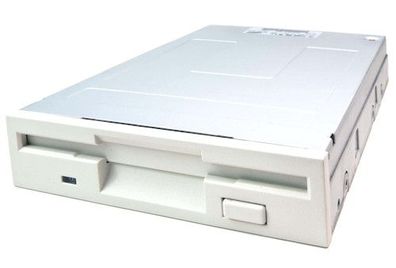 Mitsumi Diskettenlaufwerk D359T5 1,44MB FDD Floppy Drive weiß PC intern + Kabel