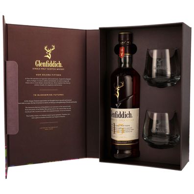Glenfiddich Solera 15 Jahre + 2 Gläser