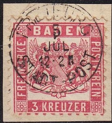 Germany Baden [1860] MiNr 0018 ( BStk ) [05]
