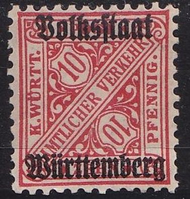 Germany Württemberg [Dienst] MiNr 0262 ( * */mnh )
