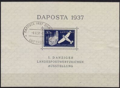 Germany REICH Danzig [1937] MiNr 0271 Block 2b ( Sonder-O ) [01]