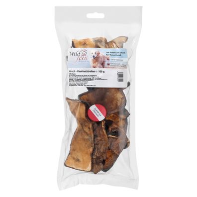 Wild & Fein Hirsch Kauhautstreifen 100 g - Kauartikel für empfindliche Hunde