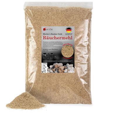 25kg Räuchermehl Buche fein 0,5 -1 mm Kalt-/Heißräuchern Fisch Fleisch uvm