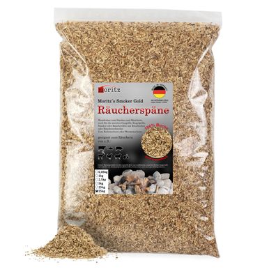 25kg Räucherspäne Buche fein 0,75 -2 mm Kalt-/Heißräuchern Fisch Fleisch uvm