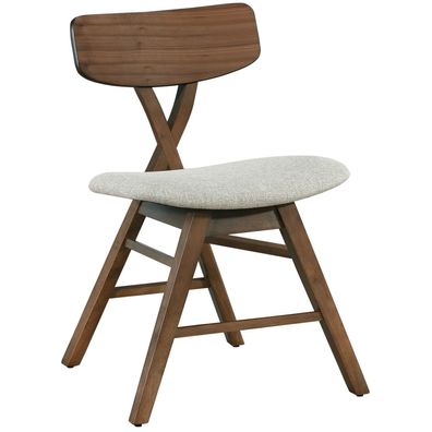 Selsey Loomens - Holzstuhl Braun / Beige