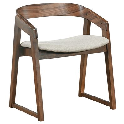 Selsey Saloss - Holzstuhl Braun / Beige