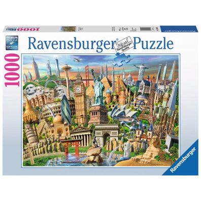 Puzzle Sehenswürdigkeiten Weltweit (1000 Teile)