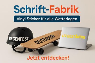 UV beständige Vinyl Sticker für alle Wetterlagen lang anhaltende Farbintensität