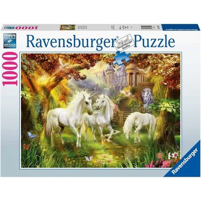 Puzzle 1000 Teile Einhörner im Herbst