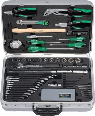 HEYCO 67-50-M-CP Werkzeugsortiment Expert „75 Jahre Edition“, 12-Kt., 77-tlg