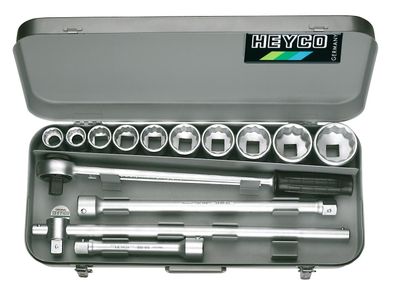 HEYCO 101-60-AF Steckschlüssel-Garnitur, 14-tlg., 3/4"