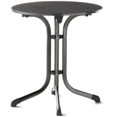 Klapp-Tisch Vivodur 3125-55 68 cm Gestell aus Stahl in eisengrau, Tischplatte aus vi