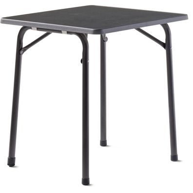 Tisch 211/G 70 x 70 cm grau Gestell aus Stahl in eisengrau, Tischplatte aus Mecalit®