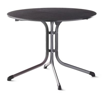 Klapp-Tisch Vivodur 3145-55 100 cm Gestell aus Stahl in eisengrau, Tischplatte aus v