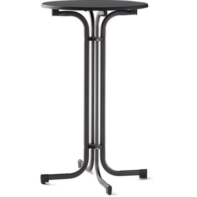 Stehtisch 237/G 70 cm grau Gestell aus Stahl in eisengrau, Tischplatte aus Mecalit®