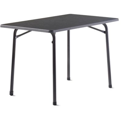 Tisch 220/G 115 x 70 cm grau Gestell aus Stahl in eisengrau, Tischplatte aus Mecalit