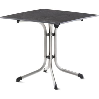 Klapp-Tisch Vivodur 3130-50 80 x 80 cm Gestell aus Stahl in graphit, Tischplatte aus
