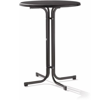 Stehtisch 238/G 86 cm grau Gestell aus Stahl in eisengrau, Tischplatte aus Mecalit®