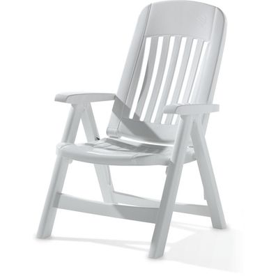 SIEGER Comtesse Klappsessel, weiß Vollkunststoff