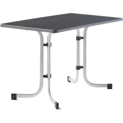 Tisch 233/A 115 x 70 cm graphit Gestell aus Stahl in graphit, Tischplatte aus Mecali