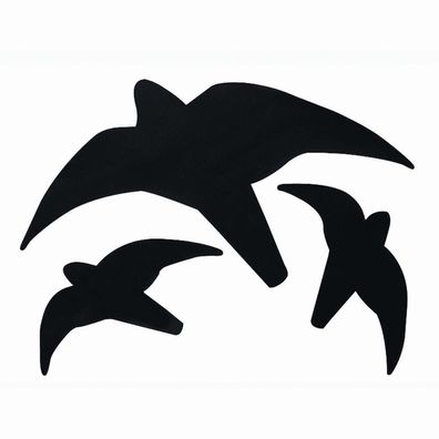 Schwegler Greifvogelsilhouette, schwarz