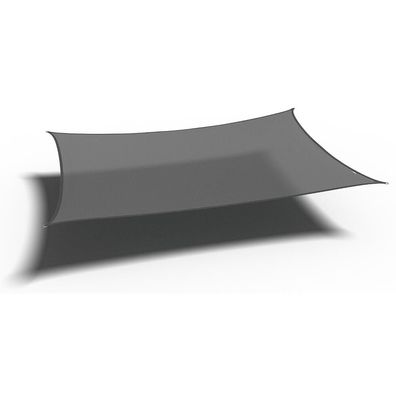 Coolfit Sonnensegel rechteckig, grau Bezug aus 285g/m² Polyethylen (HDPE), 300x500 c