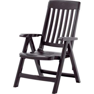 SIEGER Palma Klappsessel, anthrazit Vollkunststoff