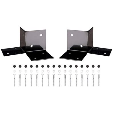 Pergola Kit Floor, 2er Set Bodenelement aus pulverbeschichtetem Stahl RAL 7016