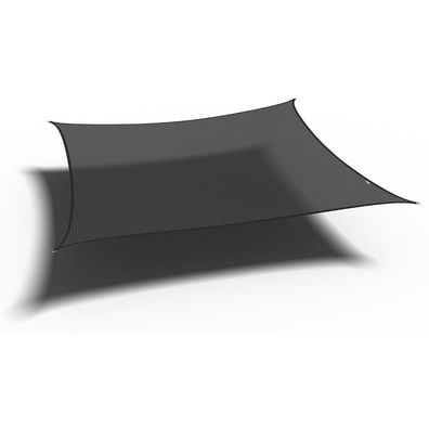 Coolfit Sonnensegel Quadrat, schwarz Bezug aus 285g/m² Polyethylen (HDPE), 360x360x3