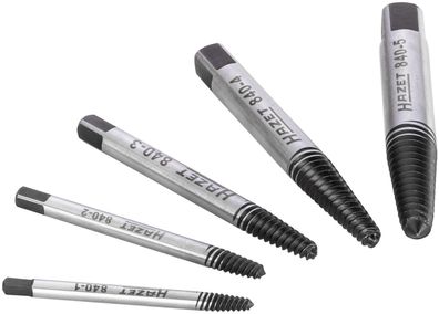 HAZET Schraubenausdreher Satz 840/5 ? 5-teilig ? SW M4 – M18