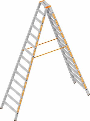 Layher Topic 1043 Stufenstehleiter 2x14 Stufen