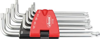 Winkelschraubendreher Satz ? lang ? Kugelkopf ? V4708 ? Innen TORX® Profil ? 9-teili