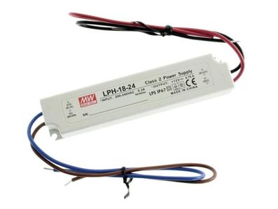 Mean Well Schaltnetzteil - 1 Ausgang - 18 W - 24 V