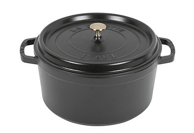 STAUB La Cocotte Cocotte 28 cm, rund, Schwarz, Gusseisen