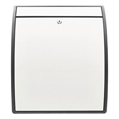 BURG Wächter Briefkasten TURN 4941 ANT/W Farbe anthrazit weiß