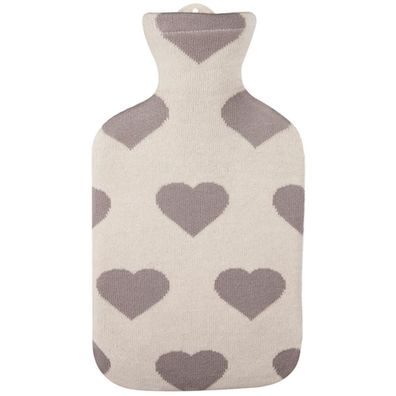 Sänger Wärmflasche 2,0 l, Herz-As Strickbezug