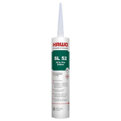 KAWO SL 52 Elastischer 1-K Silikon-Dichtstoff dunkelgrau