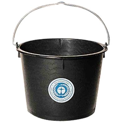 JOPA Baueimer flach 10 Liter Farbe: schwarz