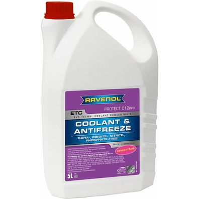 Ravenol Kühlerschutzmittel ETC 5,0 l Concentrate Protect C12evo