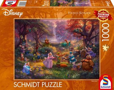 Disney Robin Hood 1.000 Teile Puzzle Thomas Kinkade Collection