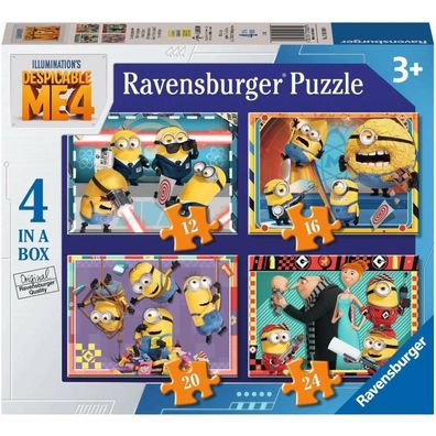 Ravensburger Puzzle I, der Schurke 4, 4in1 (12, 16, 20, 24 Teile)