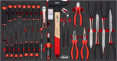 Zangen ? Schaber Satz ? für Series&nbsp; L ? V7015N ? 28-teilig ? Anzahl Werkzeuge: