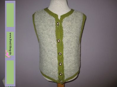 Kinder, Trachten, Strick, Gr. 92, Grau, Grün