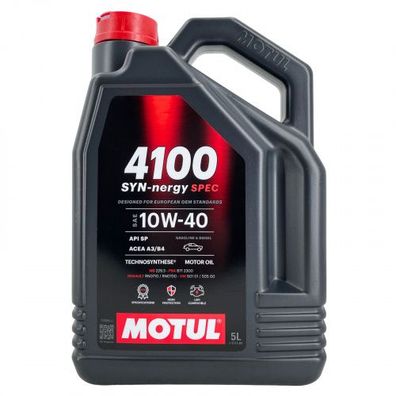 Motul 4100 SYN-nergy SPEC 10W-40 5 Liter
