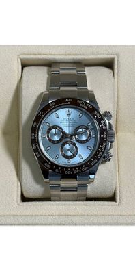 Rolex Cosmograph Daytona Platinum Ice-Blue Dial with Brown Cerachrom Bezel – Referenc