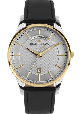 Jacques Lemans Herrenuhr London Quarz Zweifarbig 1-2193E
