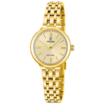 Festina Damenuhr Quarz Goldfarben F20745/2